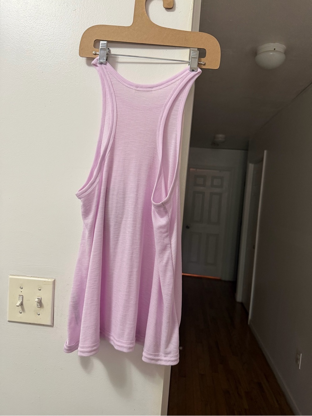 Free People Light Pink Ribbed Tank Top - Picture 3 of 4